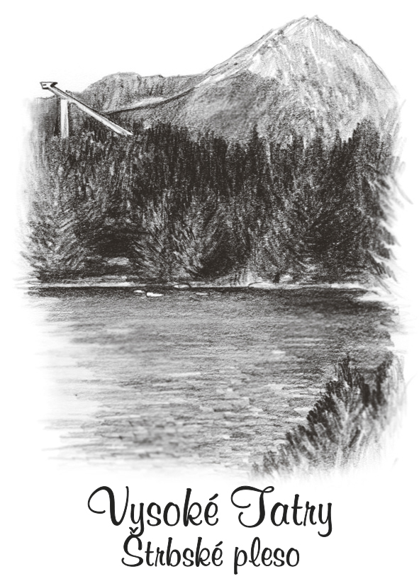 SK-240 / Vysoké Tatry, Štrbské pleso na výšku, ČB