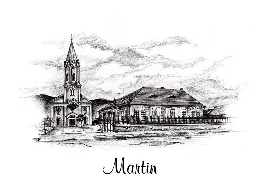 SK-340 / Martin, Evanjelický kostol, ČB
