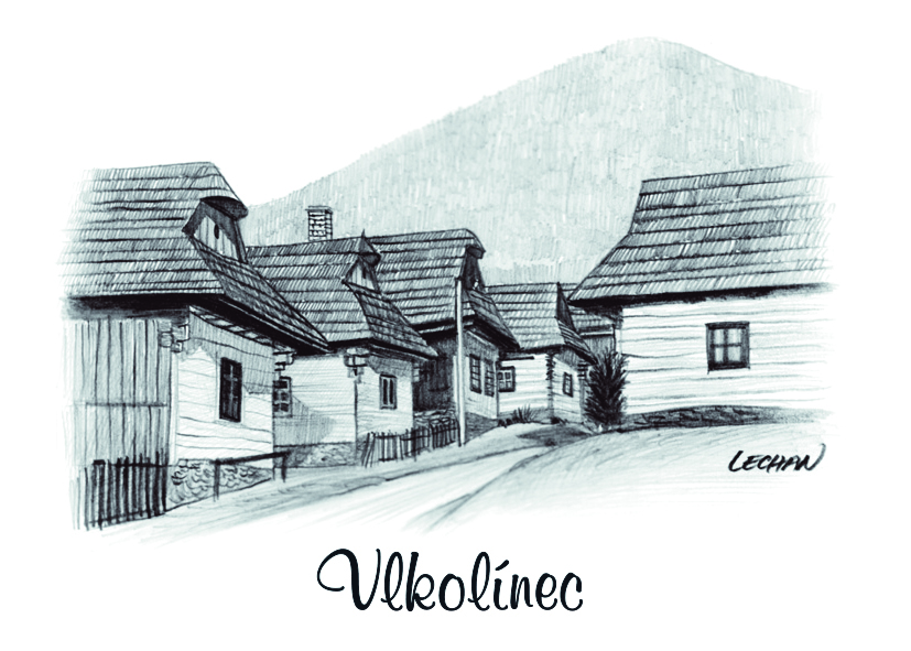 SK-366 / Vlkolínec, Dedina, ČB