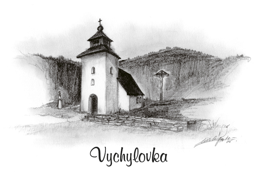 [SK-483] SK-483 / Vychylovka, Kaplnka Ružencovej Panny Márie, ČB