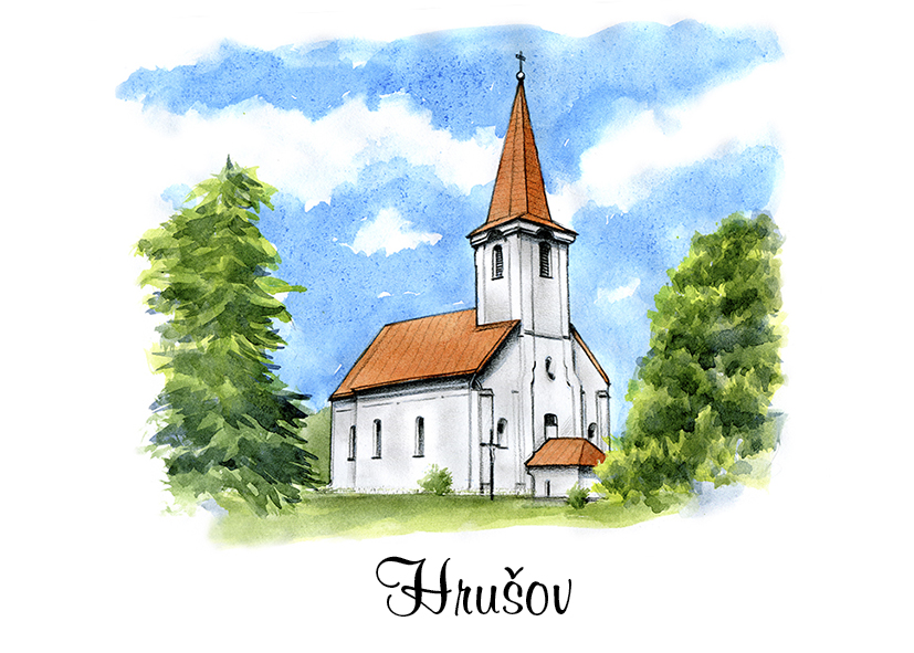 [SK-502] SK-502 / Hrušov, Kostol všetkých svätých, F