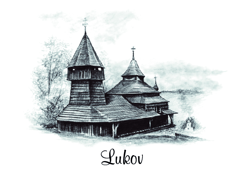 [SK-517] SK-517 / Lukov, Drevený chrám, ČB
