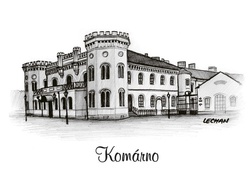 [SK-541] SK-541 / Komárno, Dôstojnícky pavilón, ČB