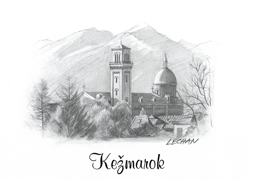 [SK-543] SK-543 / Kežmarok, Nový evanjelický kostol, ČB