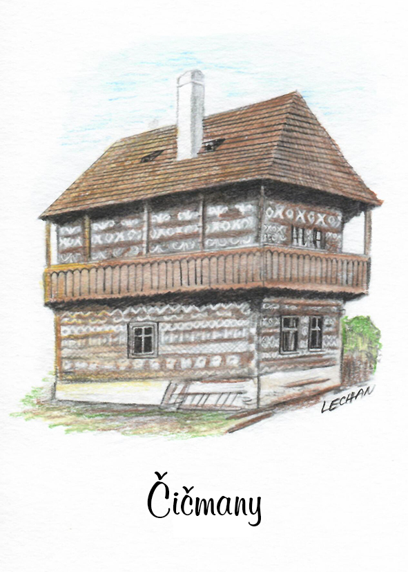 [SK-118] SK-118 / Čičmany, domček, F