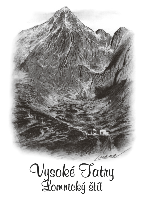 SK-233 / Vysoké Tatry, Lomnický štít na výšku, ČB